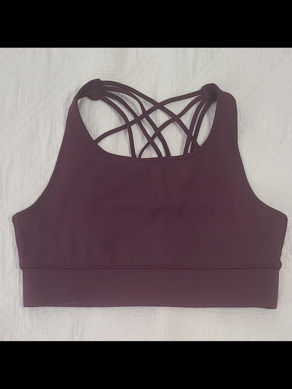 Threads 4 Thought Plum Sports Bra - Size Large - Picture 4 of 10